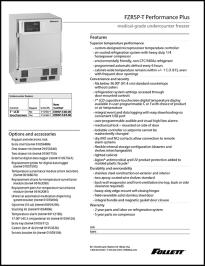 FZR5P-T Performance Plus Undercounter Touchscreen Freezer