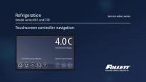 Touchscreen controller navigation - Follett REF and FZR models