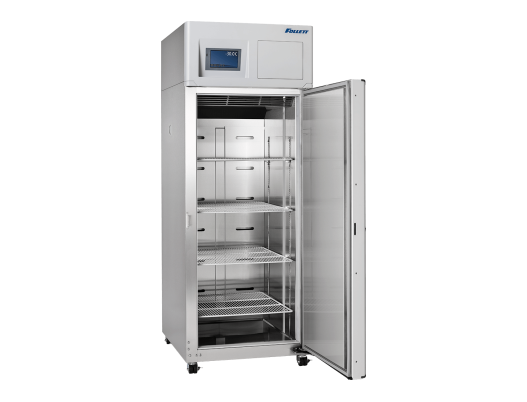Full Size Single Door Fixed Speed Laboratory and Pharmacy Freezer - 19.7 cu ft capacity - door open