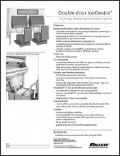 Double door Ice DevIce ice storage and dispensing systems
