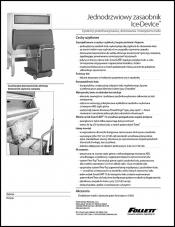 Single door Ice DevIce ice storage and dispensing systems (Polish)