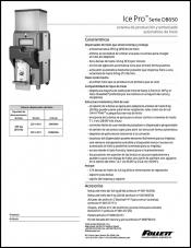 Ice Pro DB650 automatic ice bagging and dispensing system (Spanish)