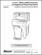 Ice Pro DB650, EDB650 Automatic Ice Bagging and Dispensing System