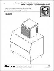 Maestro Plus Ice Machine to Ice Storage Bin Top-Mount