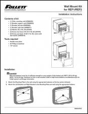 REF1 and REF2 Wall Mount Kit