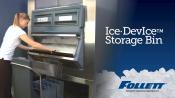 Ice DevIce ice dispensing bin