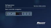 Basic controller navigation - Follett REF and FZR models