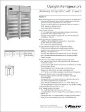 Upright Pharmacy Refrigerators with Drawers