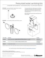 Pressurized Water Sanitizing Kit