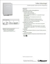 REFADV5 Follett Advantage Undercounter Medical-Grade Refrigerator