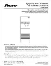 Symphony Plus™ 110FB414A/W Ice and Water Dispensers Installation, Operation and Service Manual
