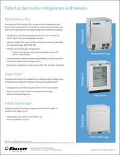 Follett Undercounter Refrigerators and Freezers