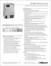 REF5PBB-T Performance Plus Undercounter Medical-Grade Blood Bank Refrigerator (French)