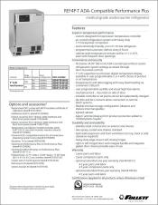 REF4P-T Performance Plus Undercounter Touchscreen Refrigerator - ADA-Compatible